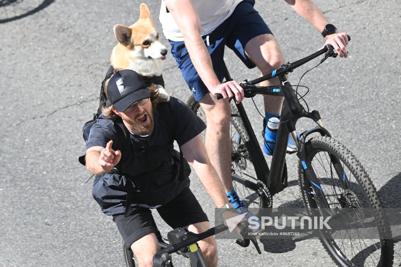 Russia Moscow Spring Bicycle Festival