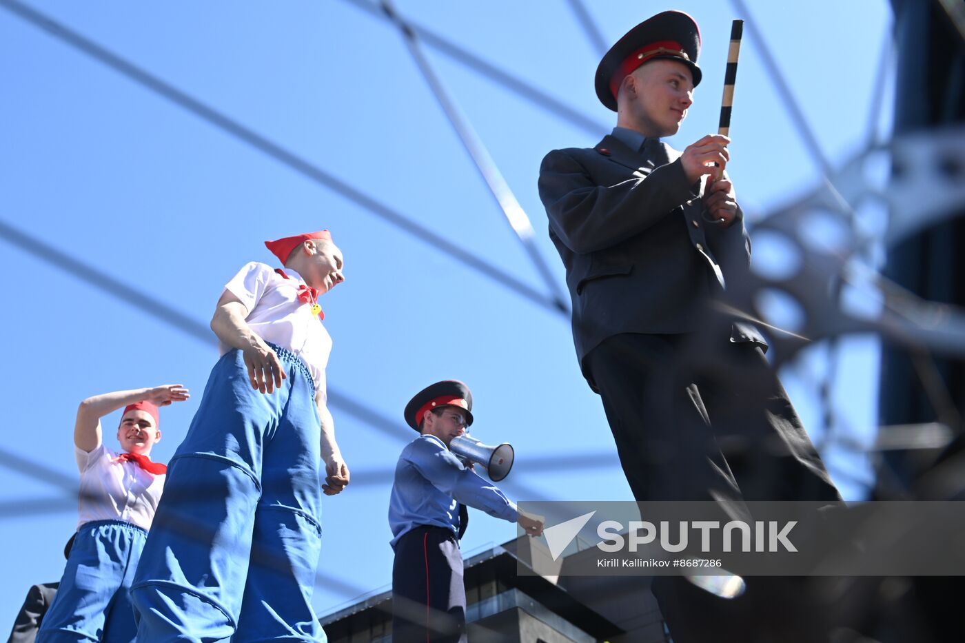 Russia Moscow Spring Bicycle Festival