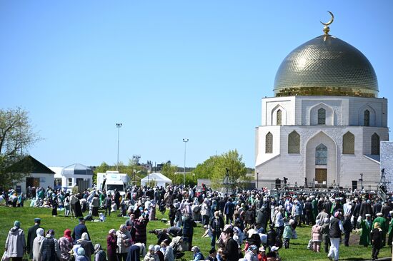 KAZANFORUM 2024. Festive events dedicated to the day of adoption of Islam by Volga Bulgaria “Izge Bolgar zhyeny." Photos can be used on terms listed in the media bank Forum section. Location: Russia, Republic of Tatarstan, Bolgar. Author: Maksim Bogodvid/Sputnik. KAZANFORUM 2024. Festive events dedicated to the day of adoption of Islam by Volga Bulgaria “Izge Bolgar zhyeny"