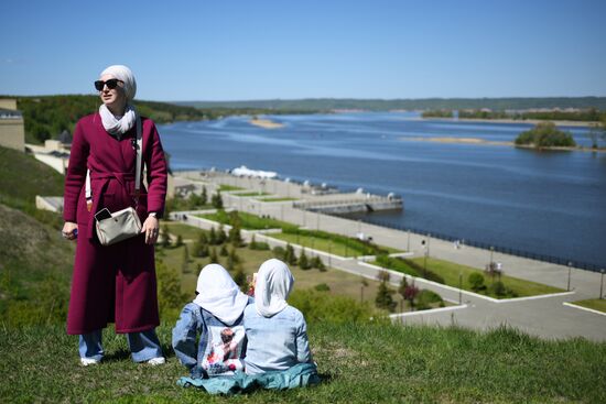 KAZANFORUM 2024. Festive events dedicated to the day of adoption of Islam by Volga Bulgaria “Izge Bolgar zhyeny." Photos can be used on terms listed in the media bank Forum section. Location: Russia, Republic of Tatarstan, Bolgar. Author: Alexandr Kryazhev/Sputnik. KAZANFORUM 2024. Festive events dedicated to the day of adoption of Islam by Volga Bulgaria “Izge Bolgar zhyeny"