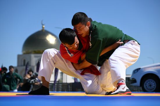 KAZANFORUM 2024. International Belt Wrestling Tournament in memory of the great Tatar scientist, educator, Imam Shigabutdin Marjani