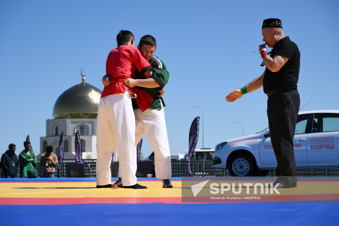 KAZANFORUM 2024. International Belt Wrestling Tournament in memory of the great Tatar scientist, educator, Imam Shigabutdin Marjani