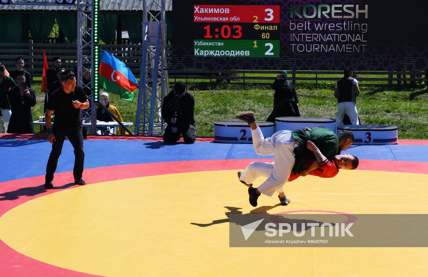 KAZANFORUM 2024. International Belt Wrestling Tournament in memory of the great Tatar scientist, educator, Imam Shigabutdin Marjani