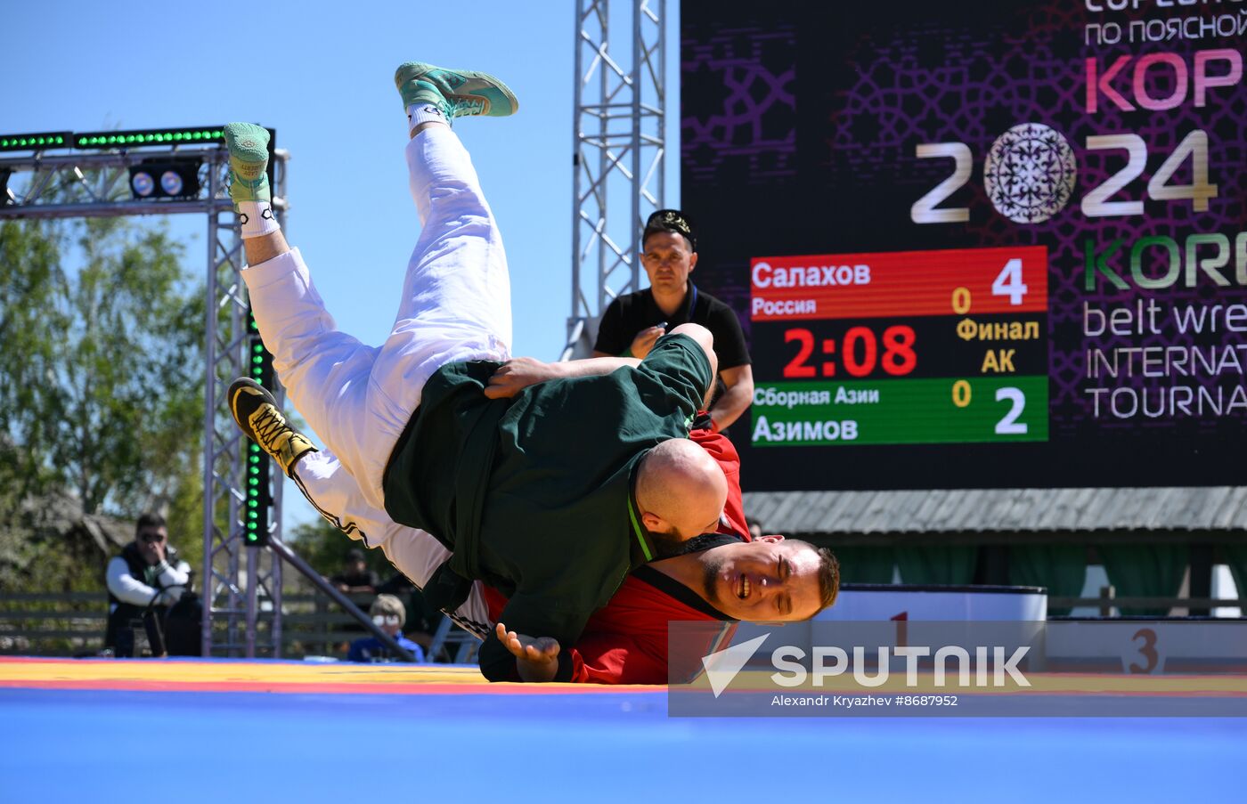 KAZANFORUM 2024. International Belt Wrestling Tournament in memory of the great Tatar scientist, educator, Imam Shigabutdin Marjani