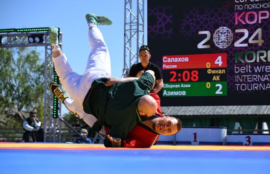 KAZANFORUM 2024. International Belt Wrestling Tournament in memory of the great Tatar scientist, educator, Imam Shigabutdin Marjani