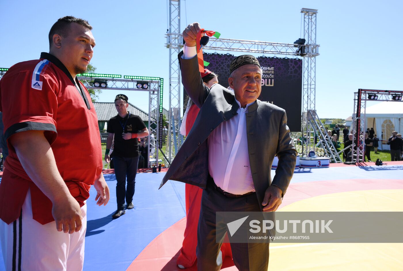 KAZANFORUM 2024. International Belt Wrestling Tournament in memory of the great Tatar scientist, educator, Imam Shigabutdin Marjani