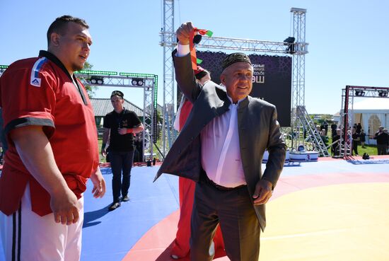 KAZANFORUM 2024. International Belt Wrestling Tournament in memory of the great Tatar scientist, educator, Imam Shigabutdin Marjani