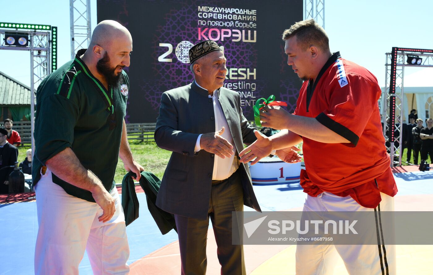 KAZANFORUM 2024. International Belt Wrestling Tournament in memory of the great Tatar scientist, educator, Imam Shigabutdin Marjani