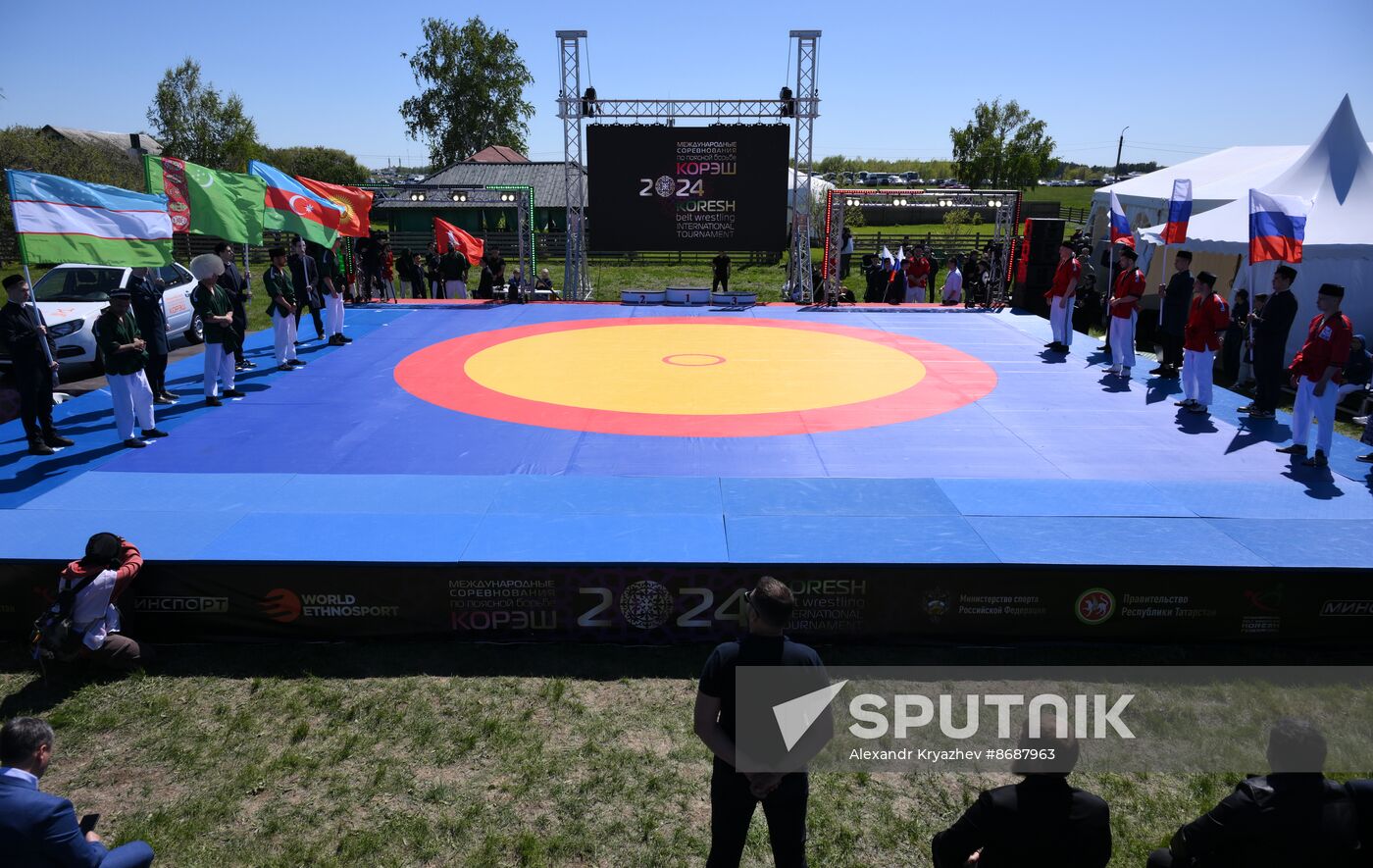 KAZANFORUM 2024. International Belt Wrestling Tournament in memory of the great Tatar scientist, educator, Imam Shigabutdin Marjani