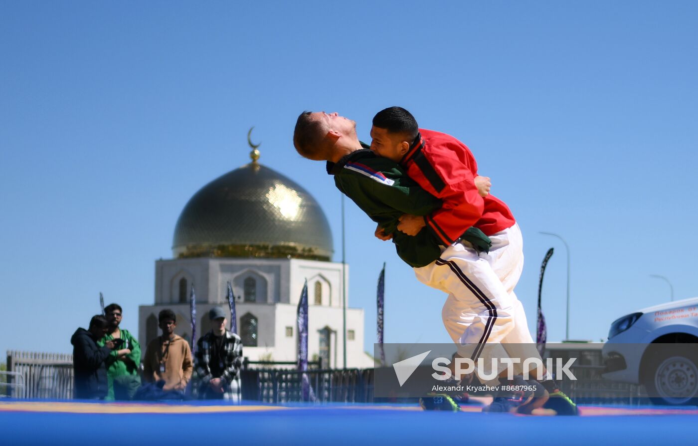 KAZANFORUM 2024. International Belt Wrestling Tournament in memory of the great Tatar scientist, educator, Imam Shigabutdin Marjani