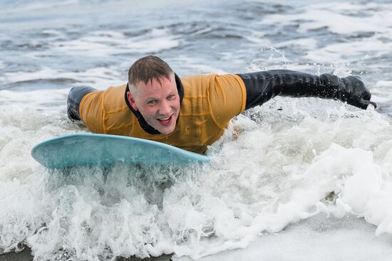 Russia Arctic Circle Surfing