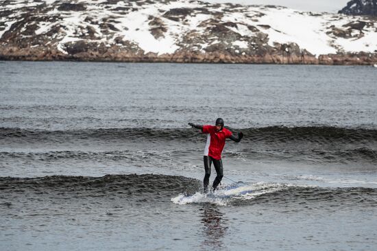 Russia Arctic Circle Surfing