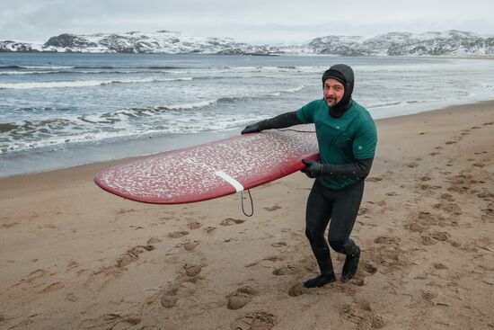 Russia Arctic Circle Surfing