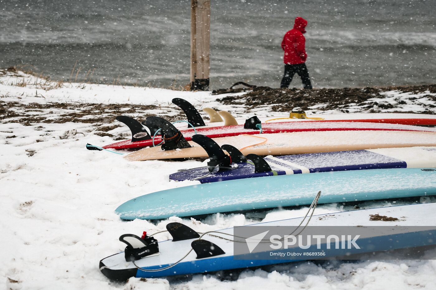 Russia Arctic Circle Surfing