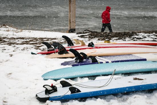 Russia Arctic Circle Surfing