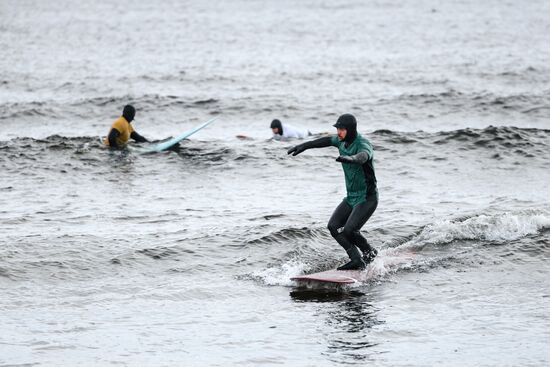 Russia Arctic Circle Surfing