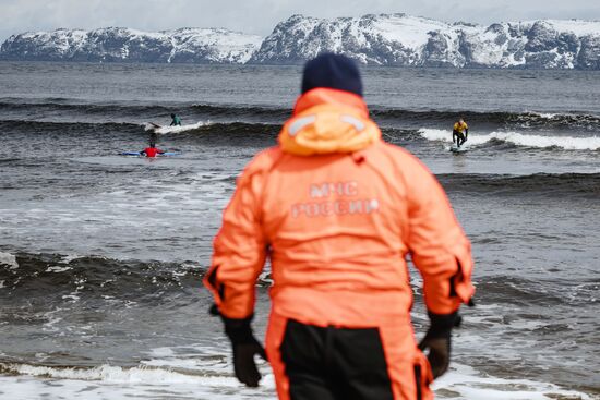 Russia Arctic Circle Surfing