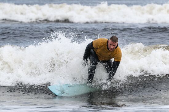 Russia Arctic Circle Surfing