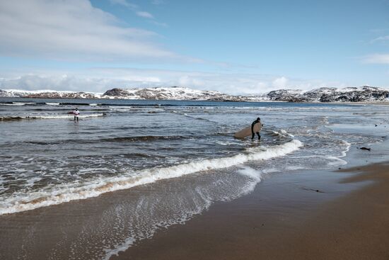 Russia Arctic Circle Surfing