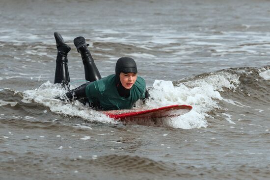 Russia Arctic Circle Surfing