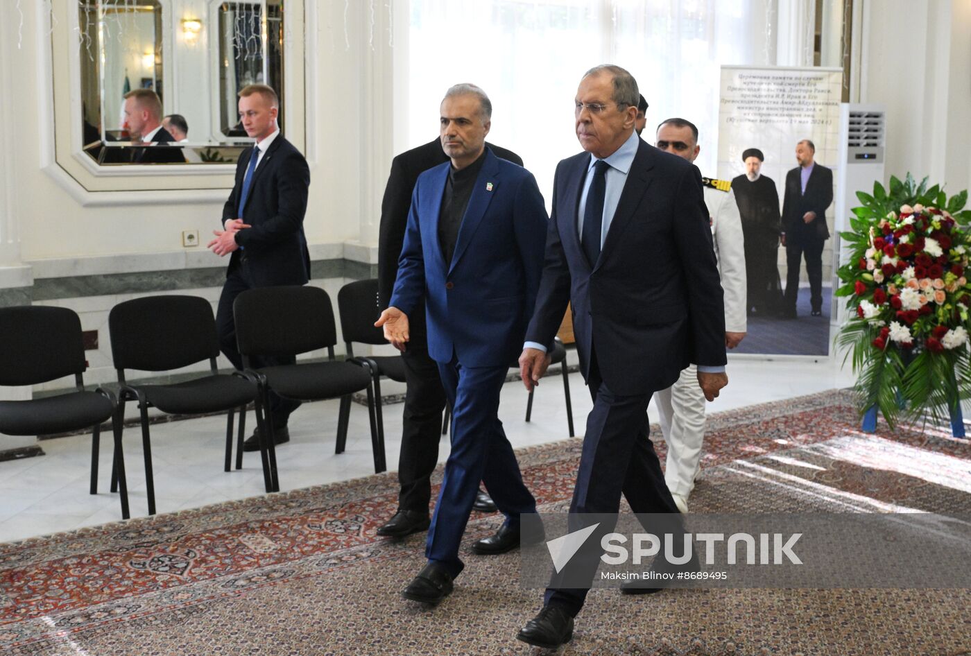 Russia Iran President Death Mourning