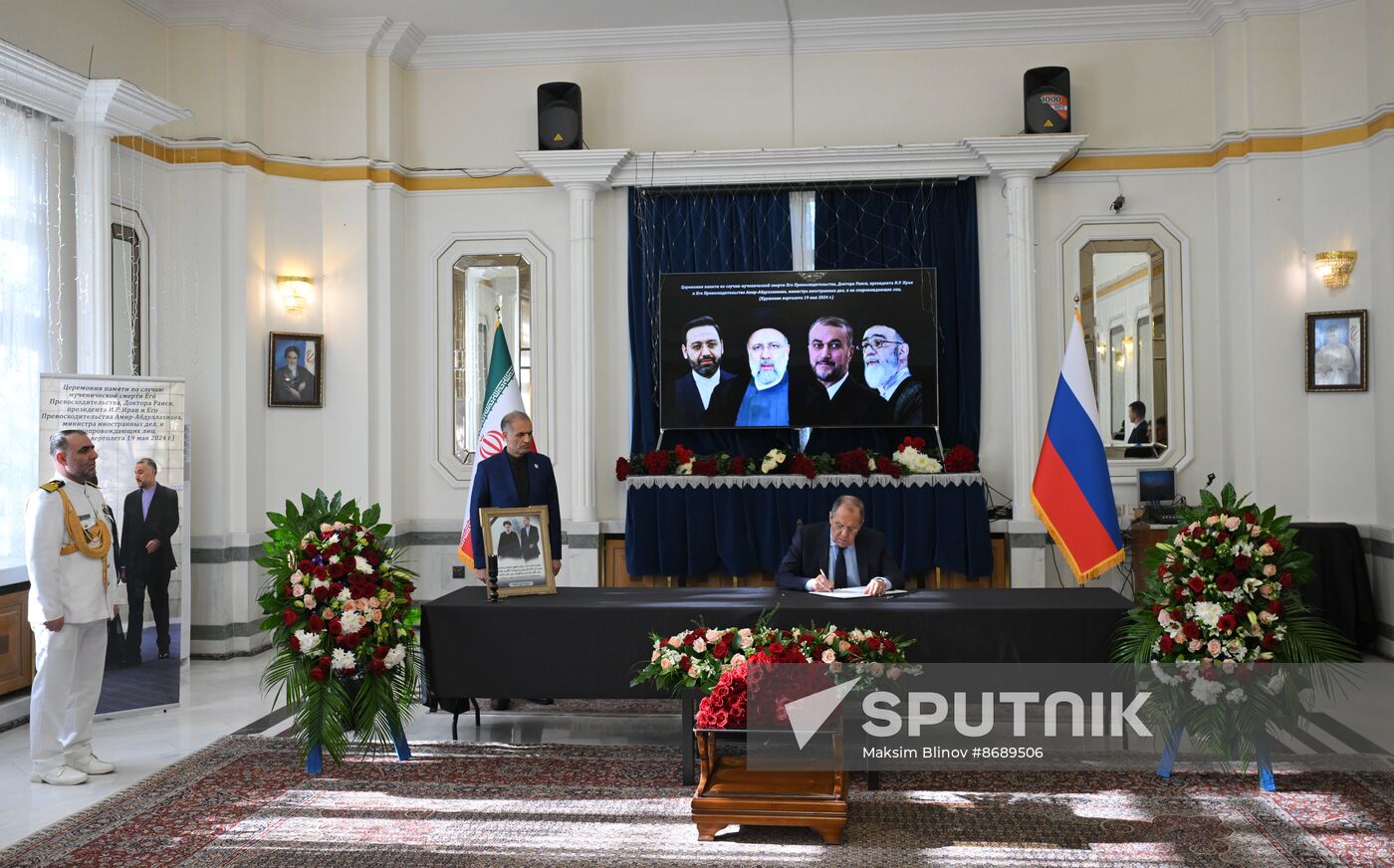 Russia Iran President Death Mourning