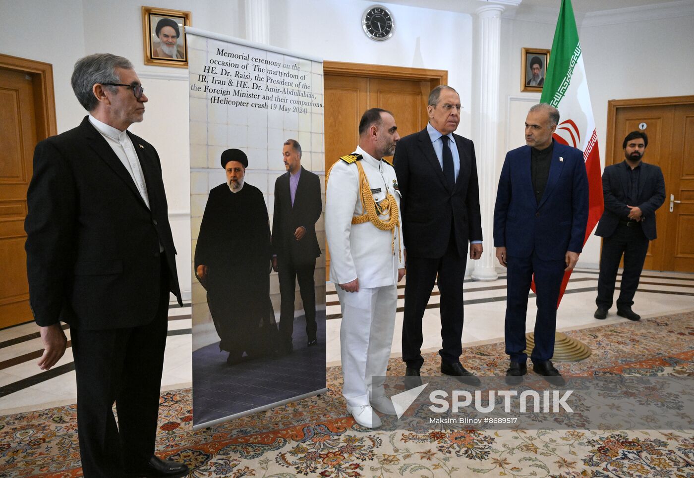 Russia Iran President Death Mourning