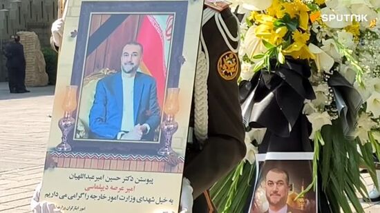 Farewell ceremony for Iranian Foreign Minister Hossein Amirabdollahian