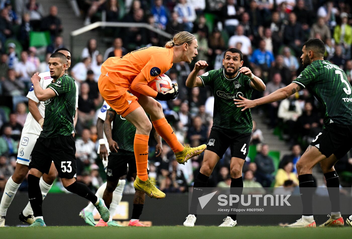 Russia Soccer Premier-League Krasnodar - Dynamo