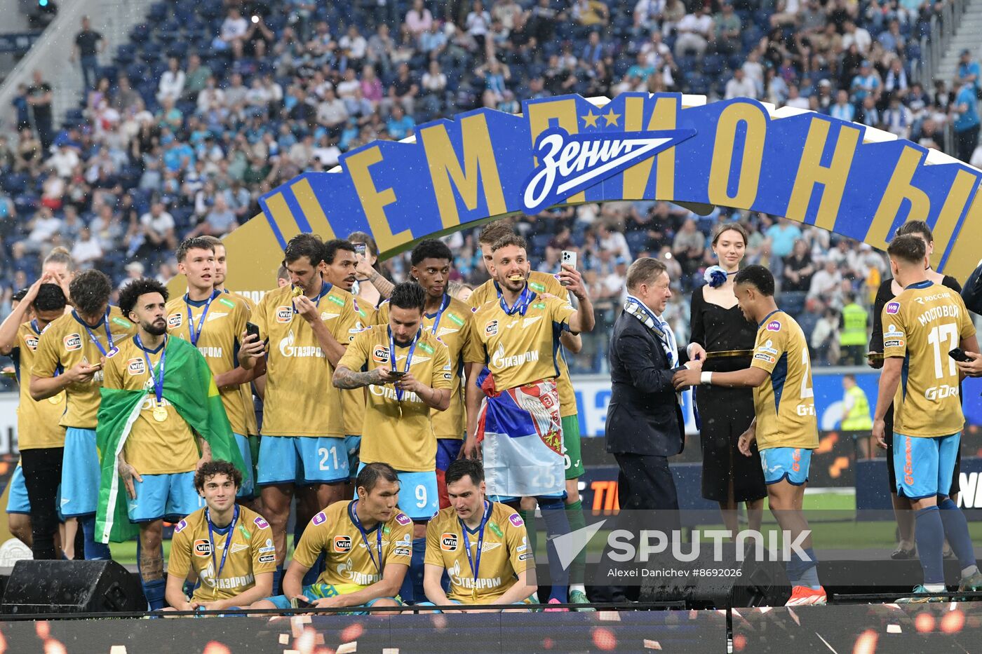 Russia Soccer Premier-League Zenit - Rostov