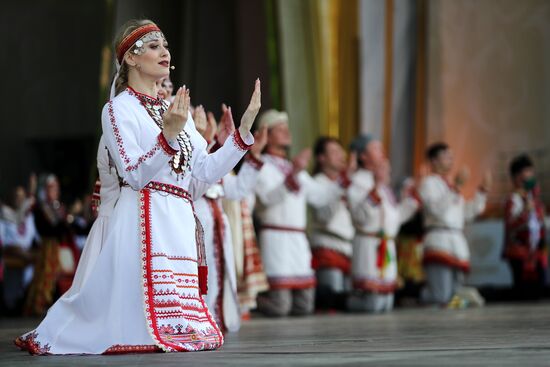 RUSSIA EXPO. National holiday Peledysh Payrem