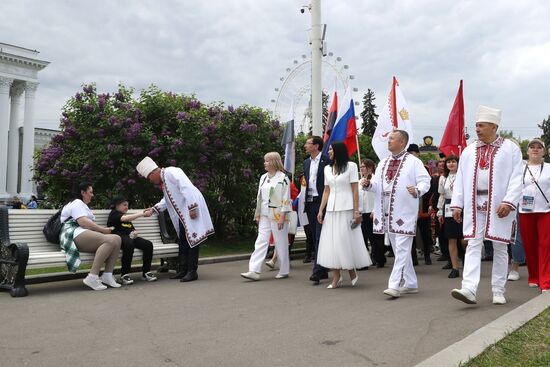 RUSSIA EXPO. National holiday Peledysh Payrem