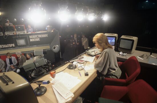 Leningrad television during glasnost era