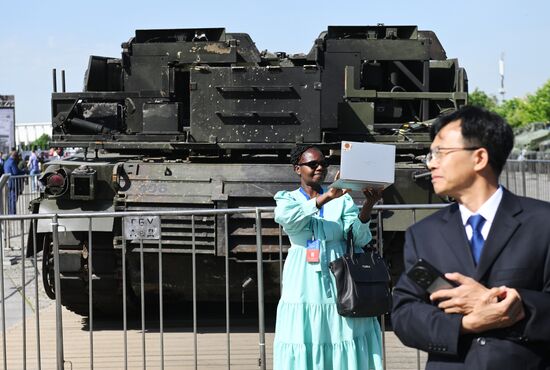 Russia Ukraine Captured Military Equipment Exhibition Diplomats