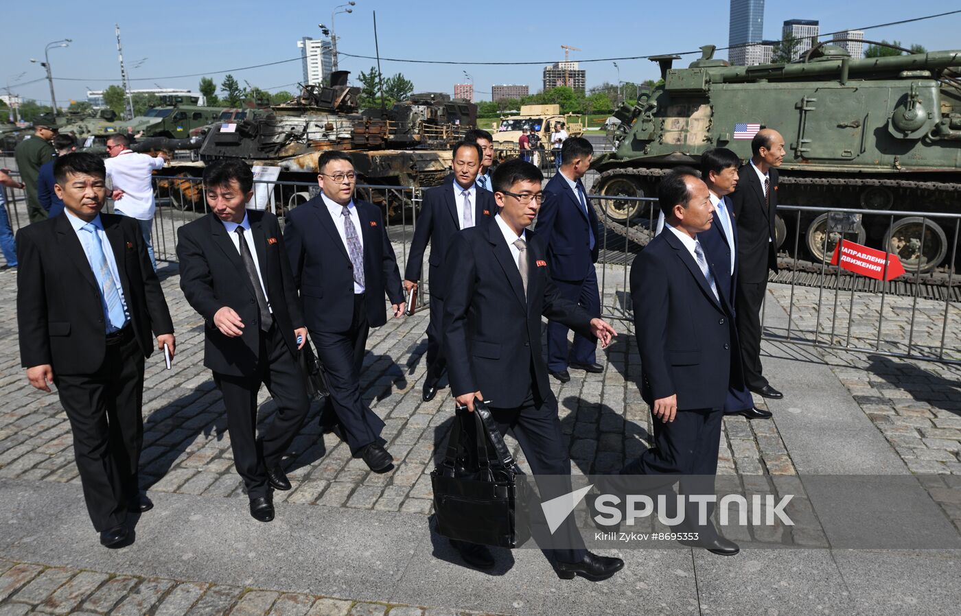 Russia Ukraine Captured Military Equipment Exhibition Diplomats