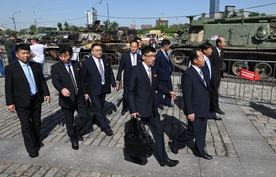 Russia Ukraine Captured Military Equipment Exhibition Diplomats