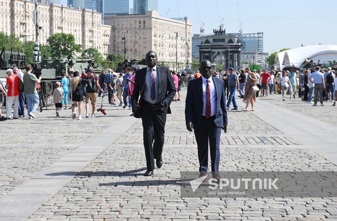 Russia Ukraine Captured Military Equipment Exhibition Diplomats