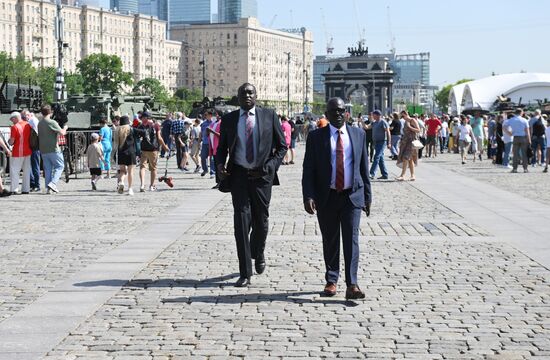 Russia Ukraine Captured Military Equipment Exhibition Diplomats
