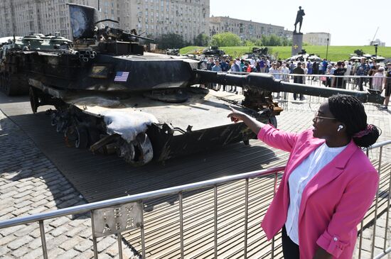 Russia Ukraine Captured Military Equipment Exhibition Diplomats
