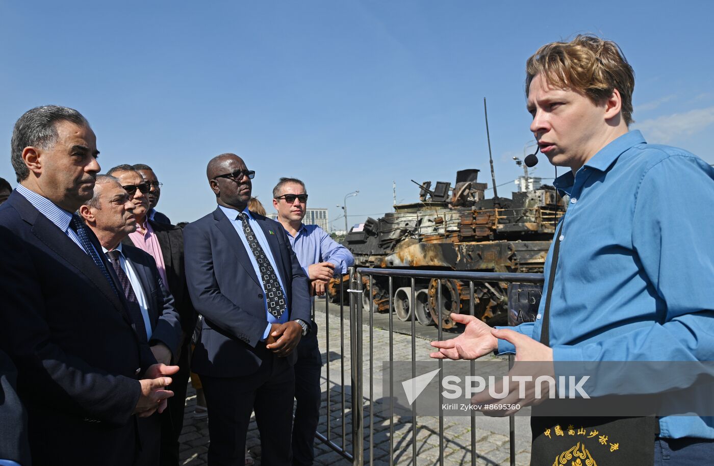 Russia Ukraine Captured Military Equipment Exhibition Diplomats