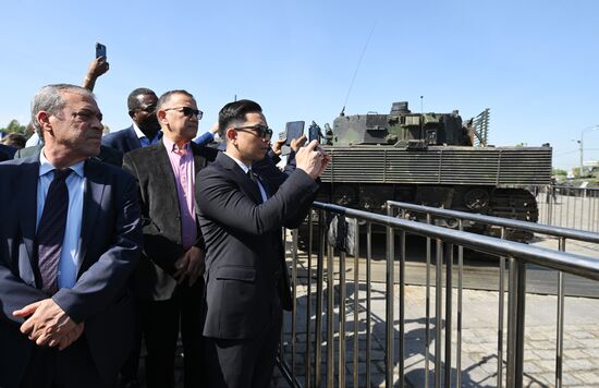 Russia Ukraine Captured Military Equipment Exhibition Diplomats