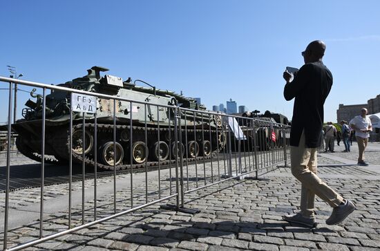 Russia Ukraine Captured Military Equipment Exhibition Diplomats