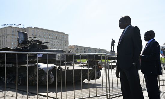 Russia Ukraine Captured Military Equipment Exhibition Diplomats