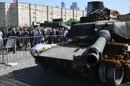 Russia Ukraine Captured Military Equipment Exhibition Diplomats