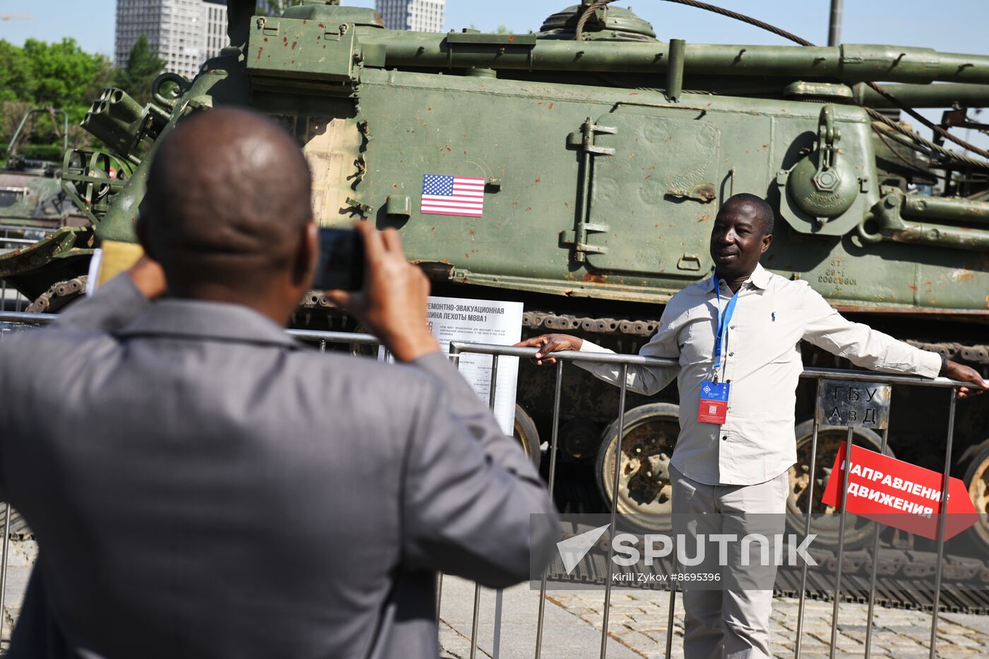 Russia Ukraine Captured Military Equipment Exhibition Diplomats