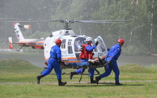 Russia Emergencies Ministry Drills