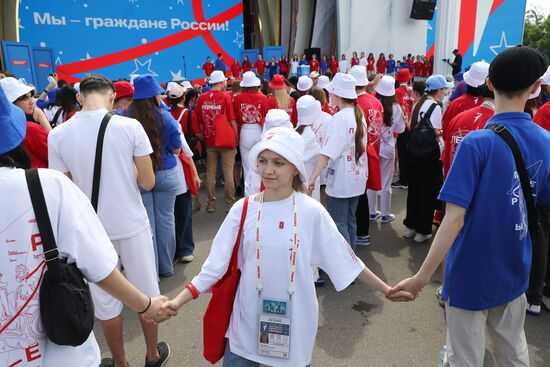 RUSSIA EXPO. Opening ceremony for Movement of the First Festival for Children and Youth