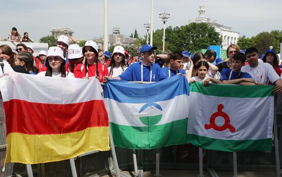 RUSSIA EXPO. Opening ceremony for Movement of the First Festival for Children and Youth