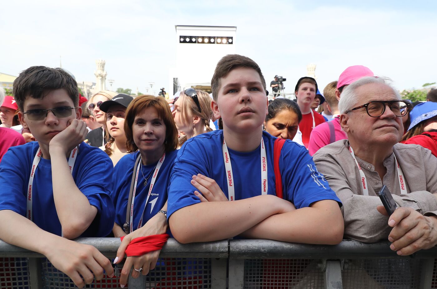 RUSSIA EXPO. Opening ceremony for Movement of the First Festival for Children and Youth