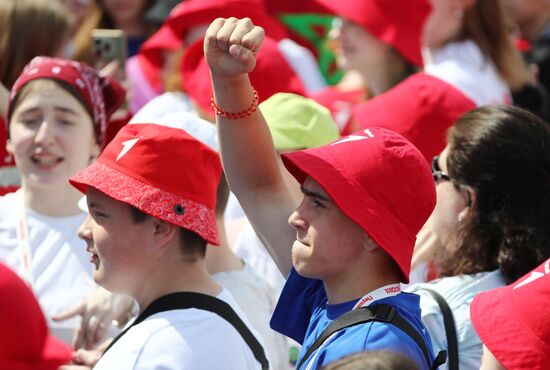 RUSSIA EXPO. Opening ceremony for Movement of the First Festival for Children and Youth